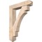Ekena Millwork Merced Arts and Crafts Smooth Bracket w/ Offset Brace, Douglas Fir, 7 1/2"W x 36"D x 48"H BKT0806X36X48MRC03SDF - alternate 1